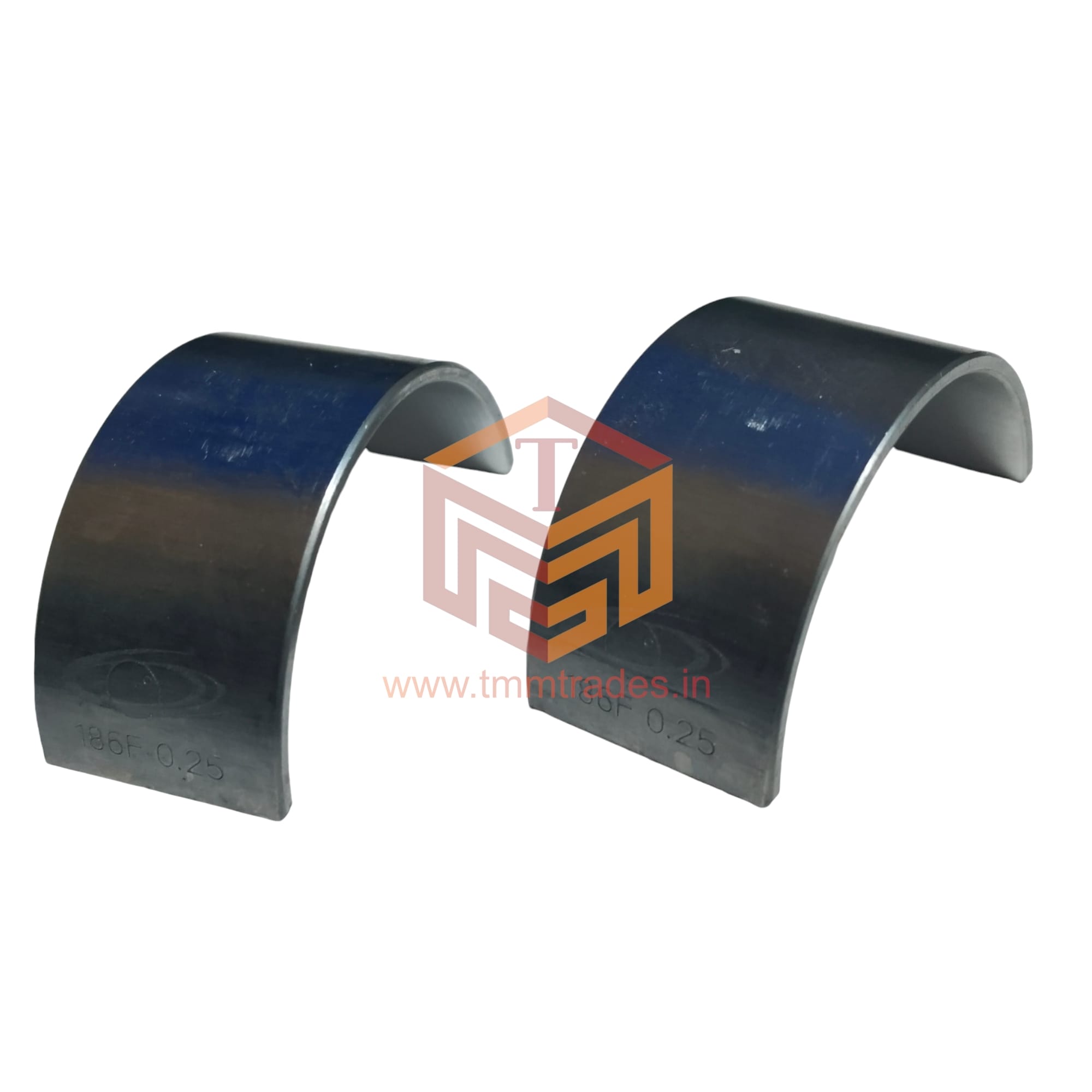 Connecting Rod Bearing (Size: 0.25) (1 Pair Of 2 Pieces) Diesel - 173F / 178F / 186F - Image 2