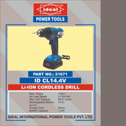 Electric Cordless Drill ID-CL-LI-ION-14.4V