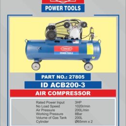 Air Compressor IDACB200 BELT DRIVEN 3PH