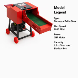 Chaff Cutter With 3 HP Motor Legend