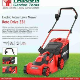 Falcon Electric Lawn Mower 33+ Roto Driven
