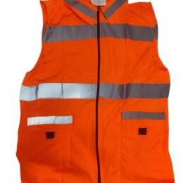 Safety Jacket Green T-Shirt Type With 2 Pockets