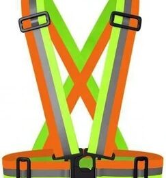 Safety Cross Belt Green & Orange Buckle Type