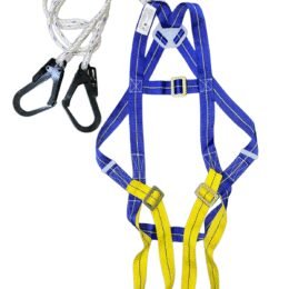 Safety Full Body Belt With Double Hook Yellow or Blue