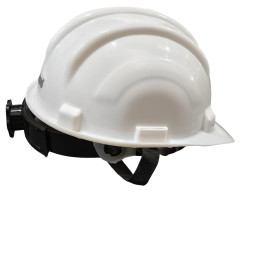 Safety Helmet Ratchet Type White
