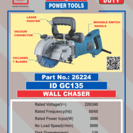 Wall Chaser ID-GC135 7BLADES